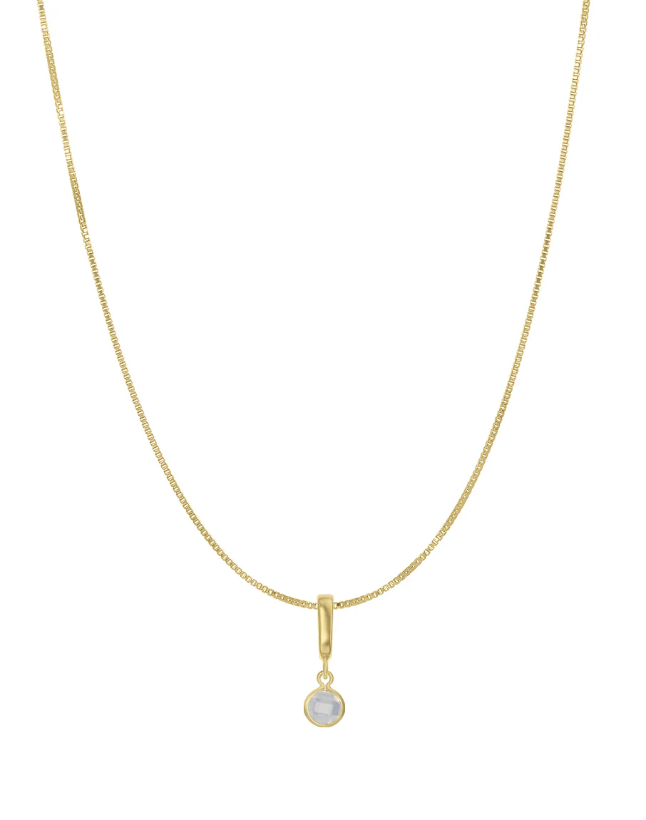 Bezel Birthstone Necklace - Image 12