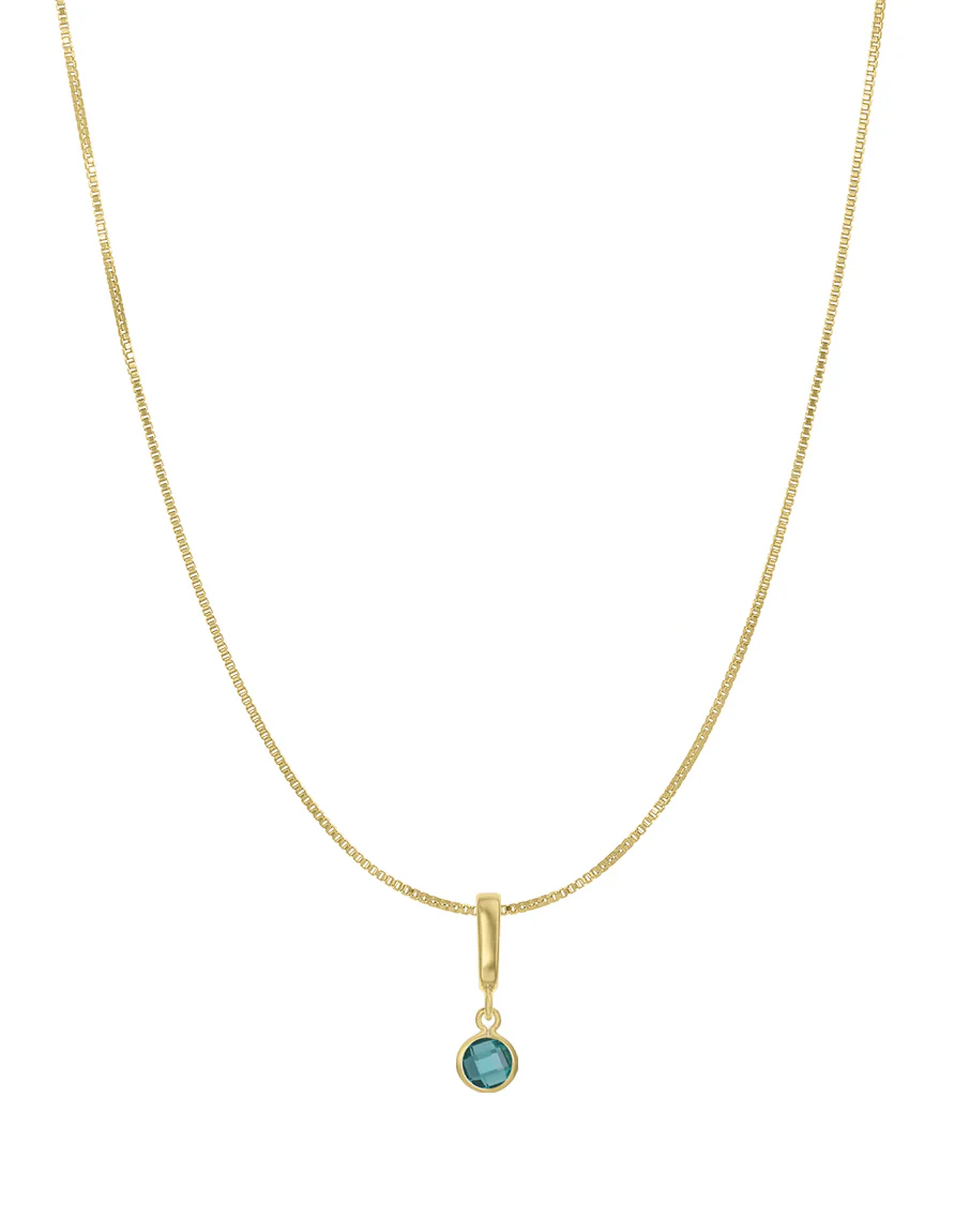 Bezel Birthstone Necklace - Image 7