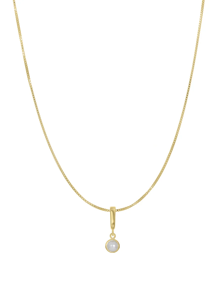 Bezel Birthstone Necklace - Image 8