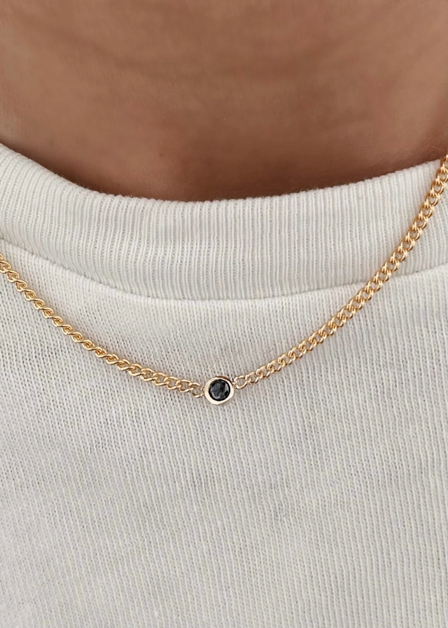 Black Diamond Gemstone Choker - Image 2