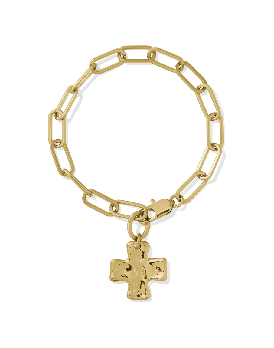 Chunky Cross Chain Bracelet - Image 3
