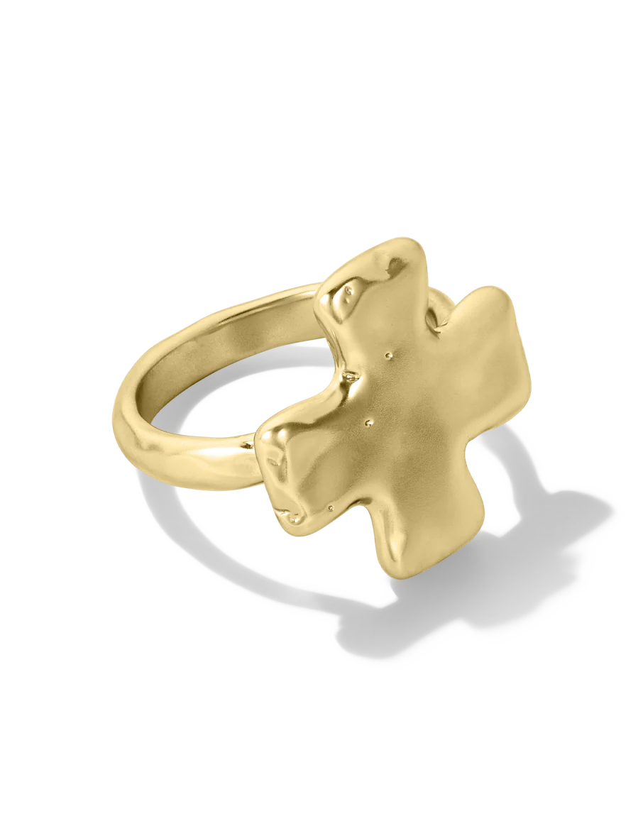 Chunky Cross Ring - Image 4