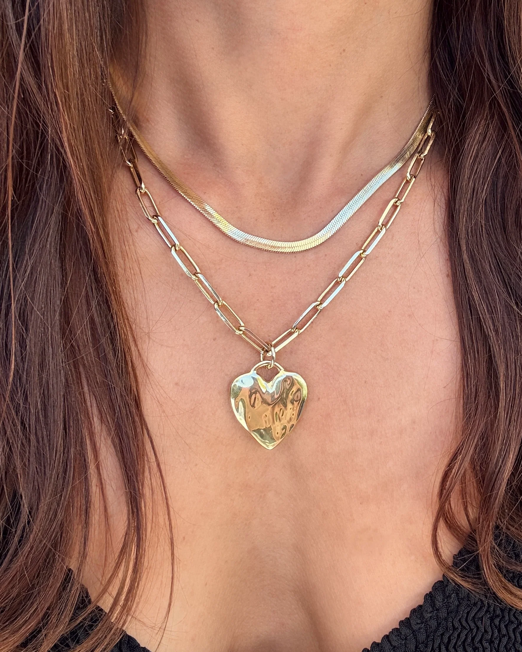 Chunky Heart Necklace Set - Image 3