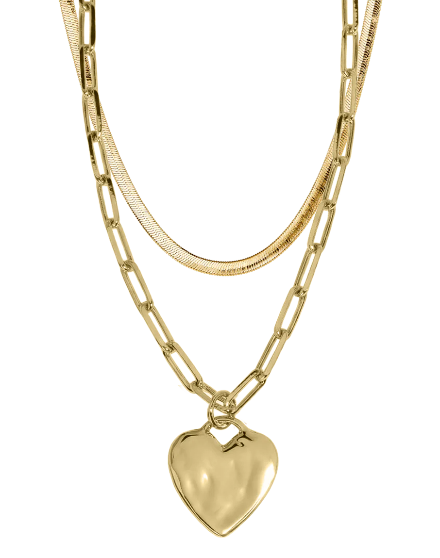 Chunky Heart Necklace Set - Image 4