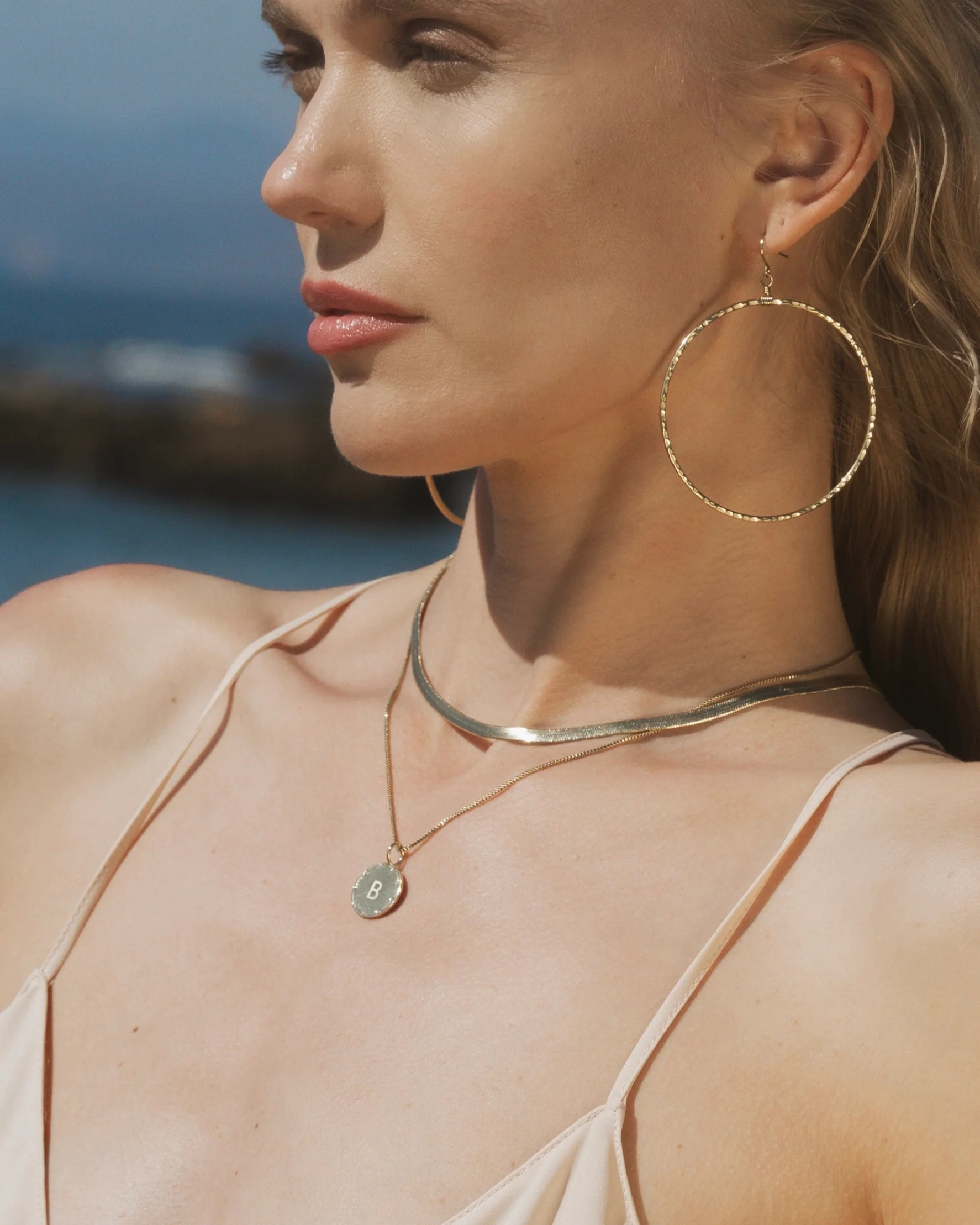 Crystal Disc Necklace - Image 3