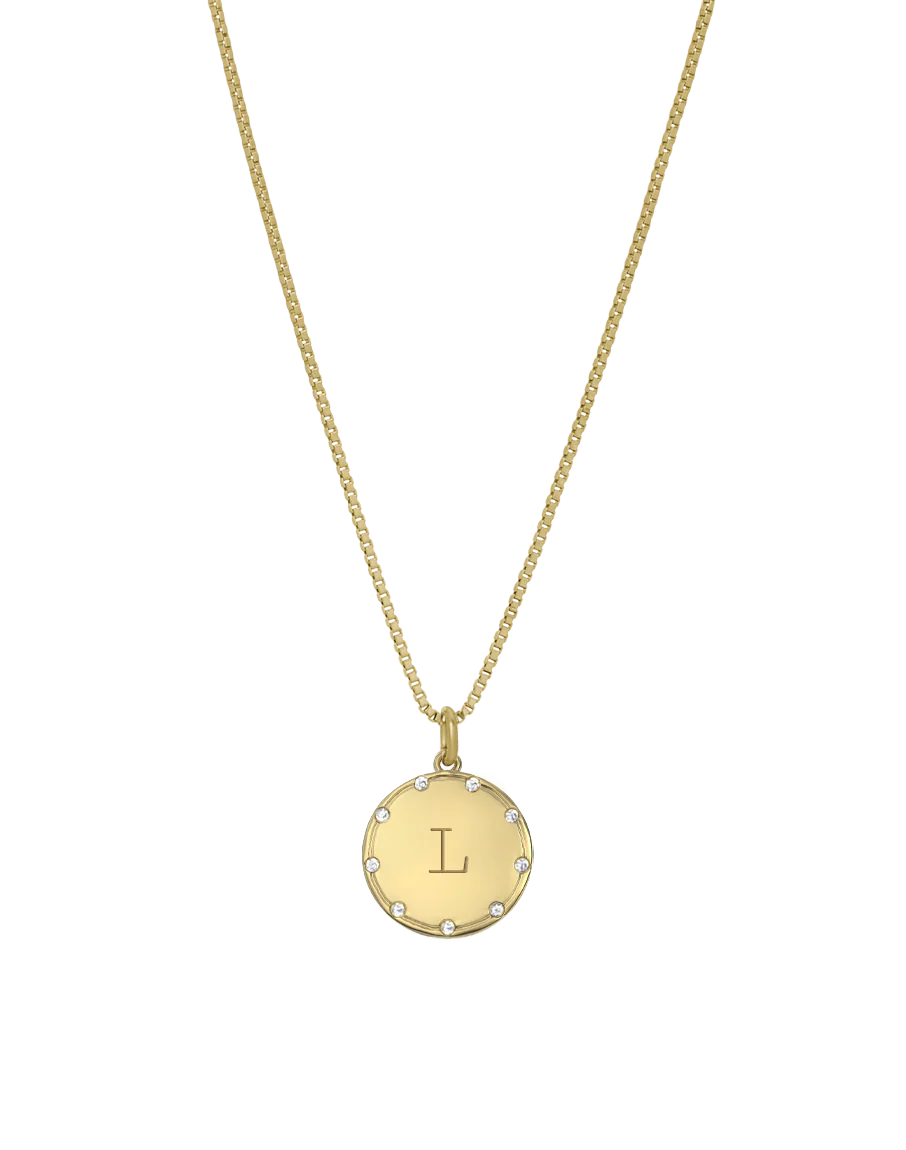 Crystal Disc Necklace - Image 4