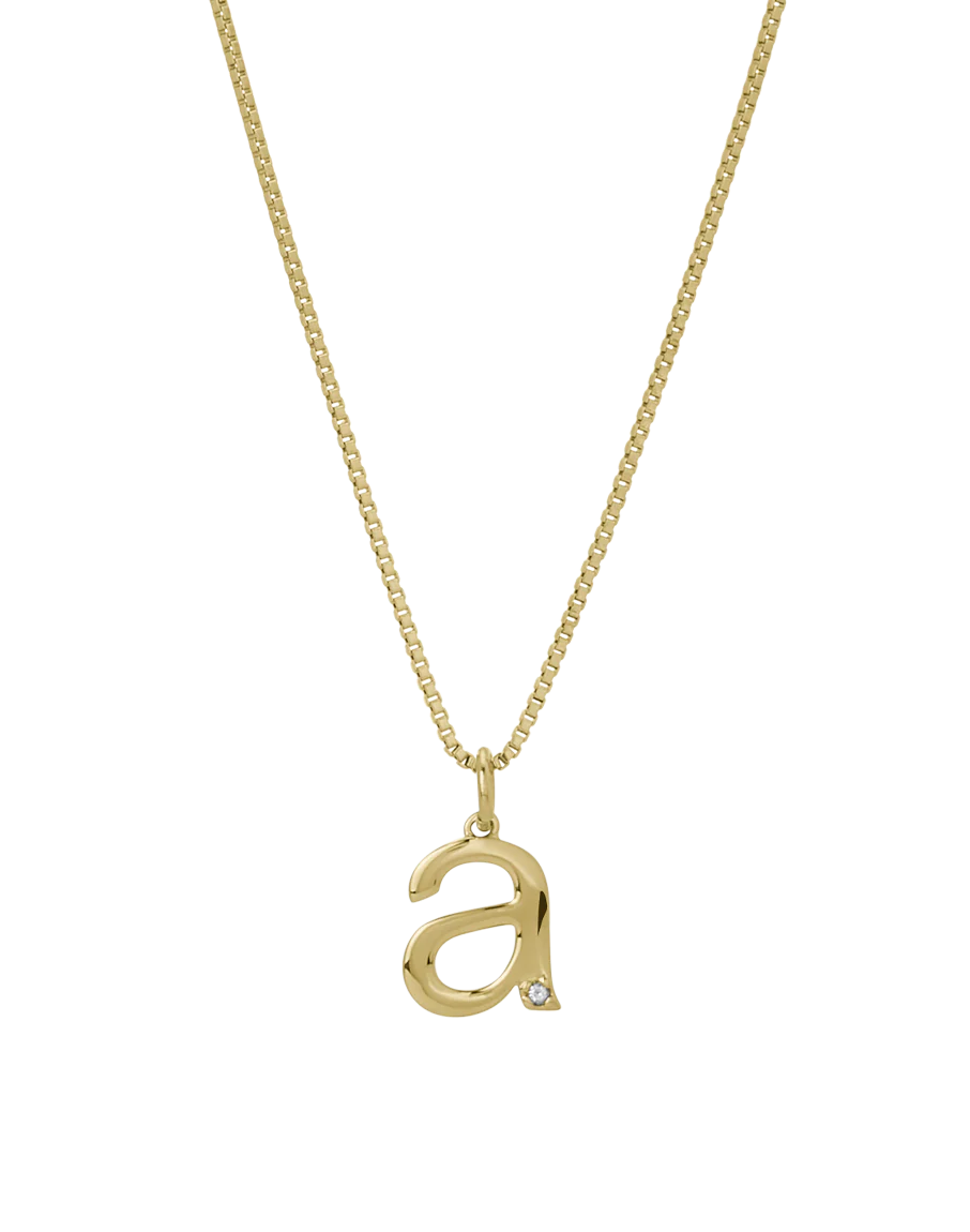 Crystal Letter Necklace - Image 5