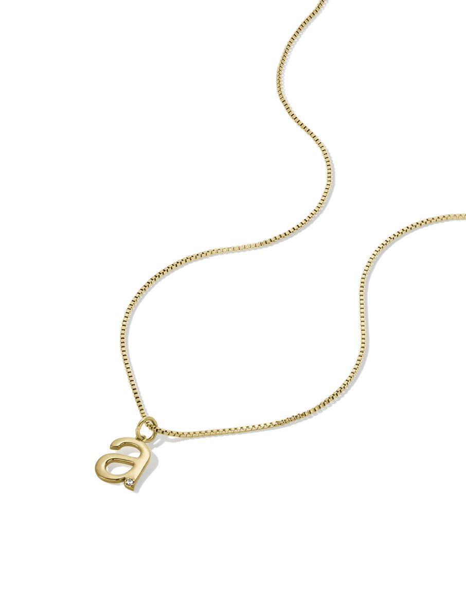 Crystal Letter Necklace - Image 6