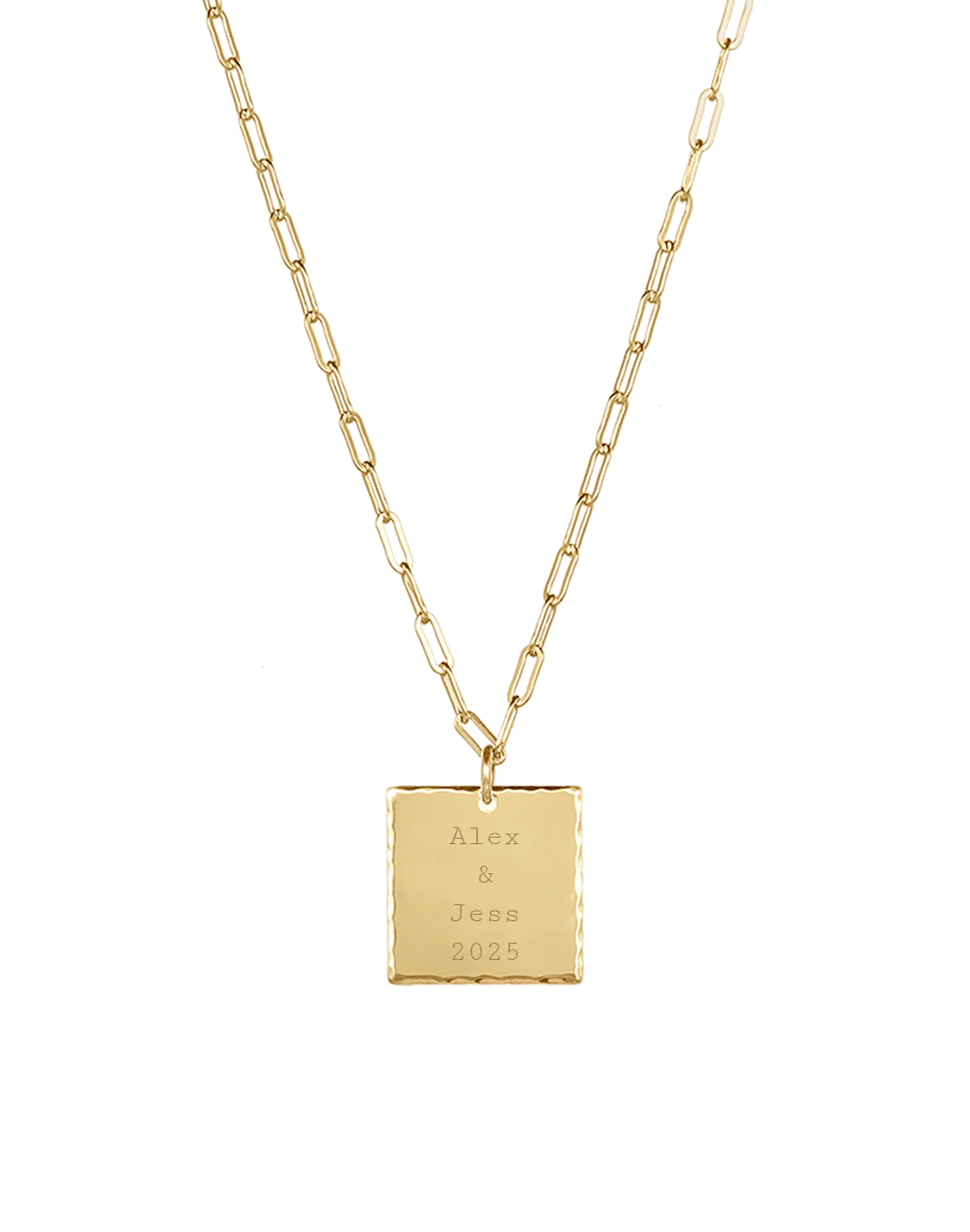 Custom Square Necklace - Image 4