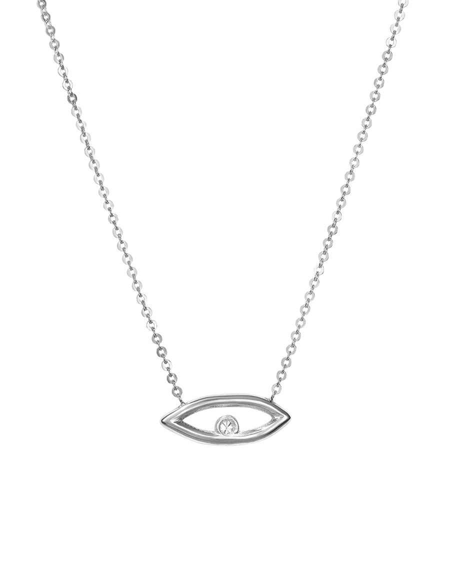 Diamond Evil Eye Necklace - Image 4