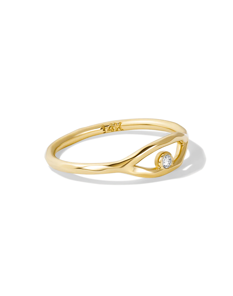 Diamond Evil Eye Ring - Image 3