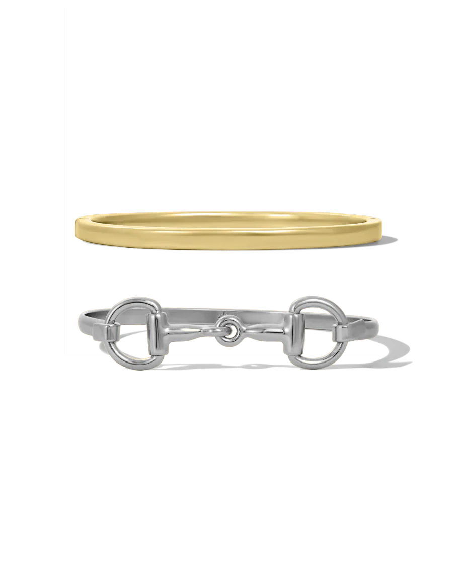 Horse Bit Bracelet Set - Mixed Metals - Image 3