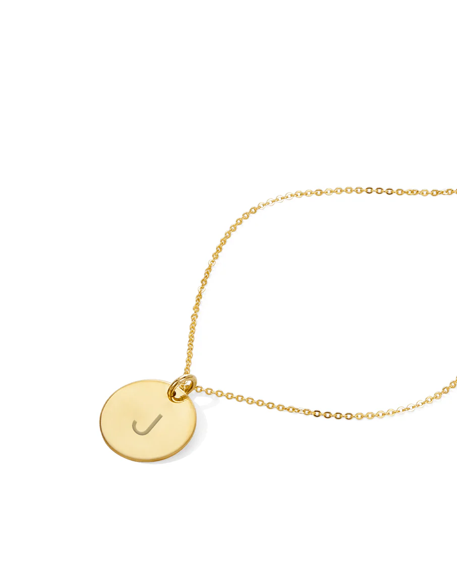 Initial Disc Necklace - Image 3