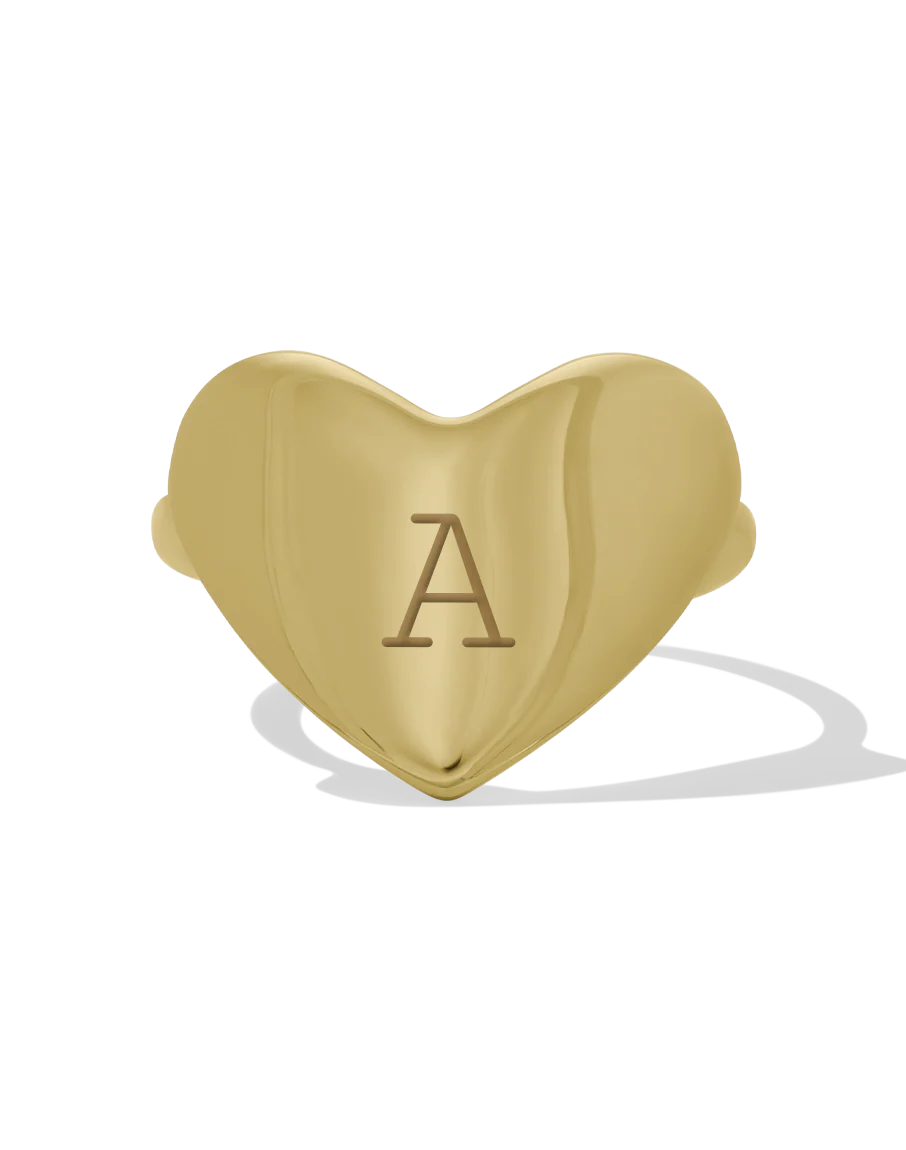 Initial Heart Ring - Image 2