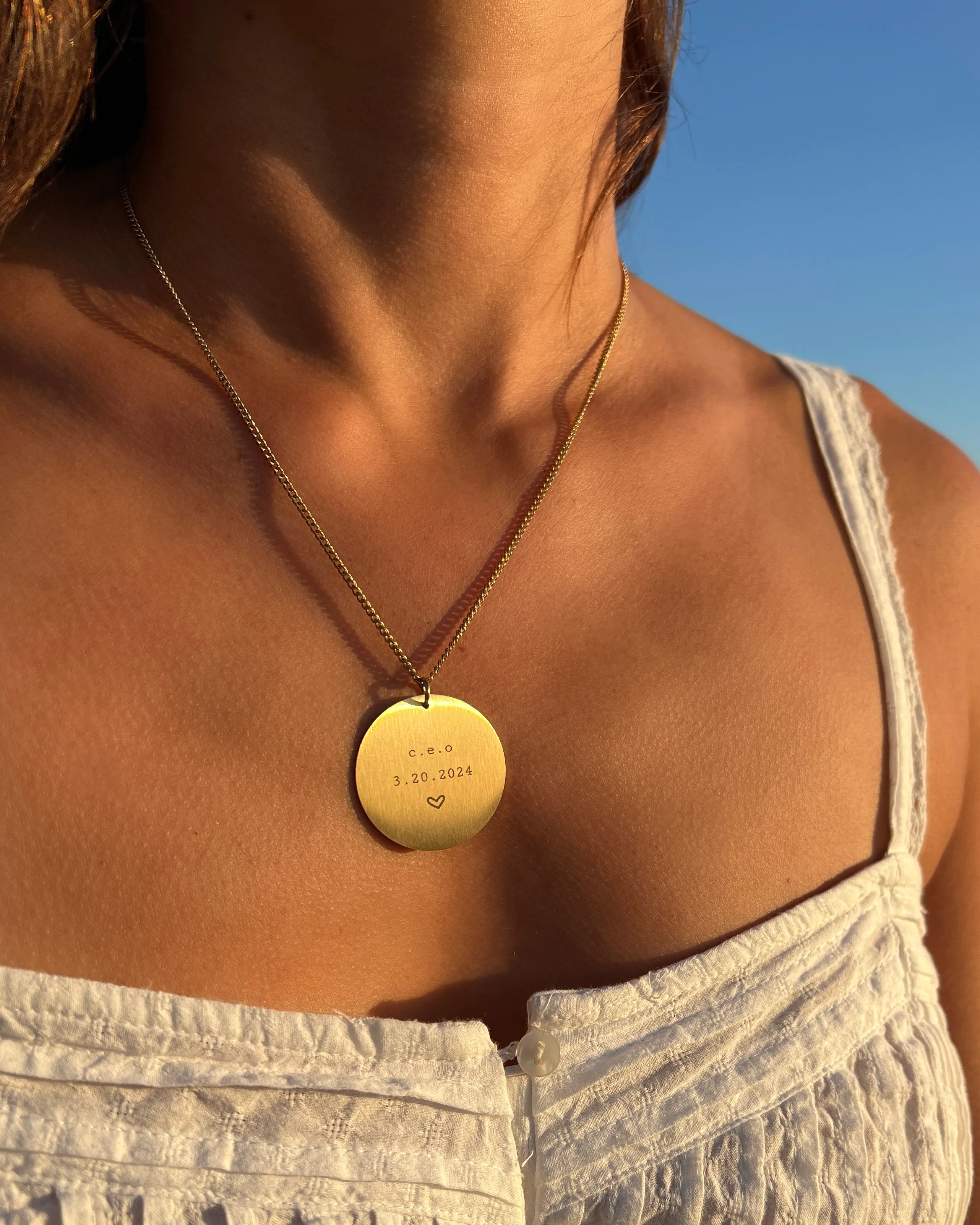 Large Disc Necklace - Image 2