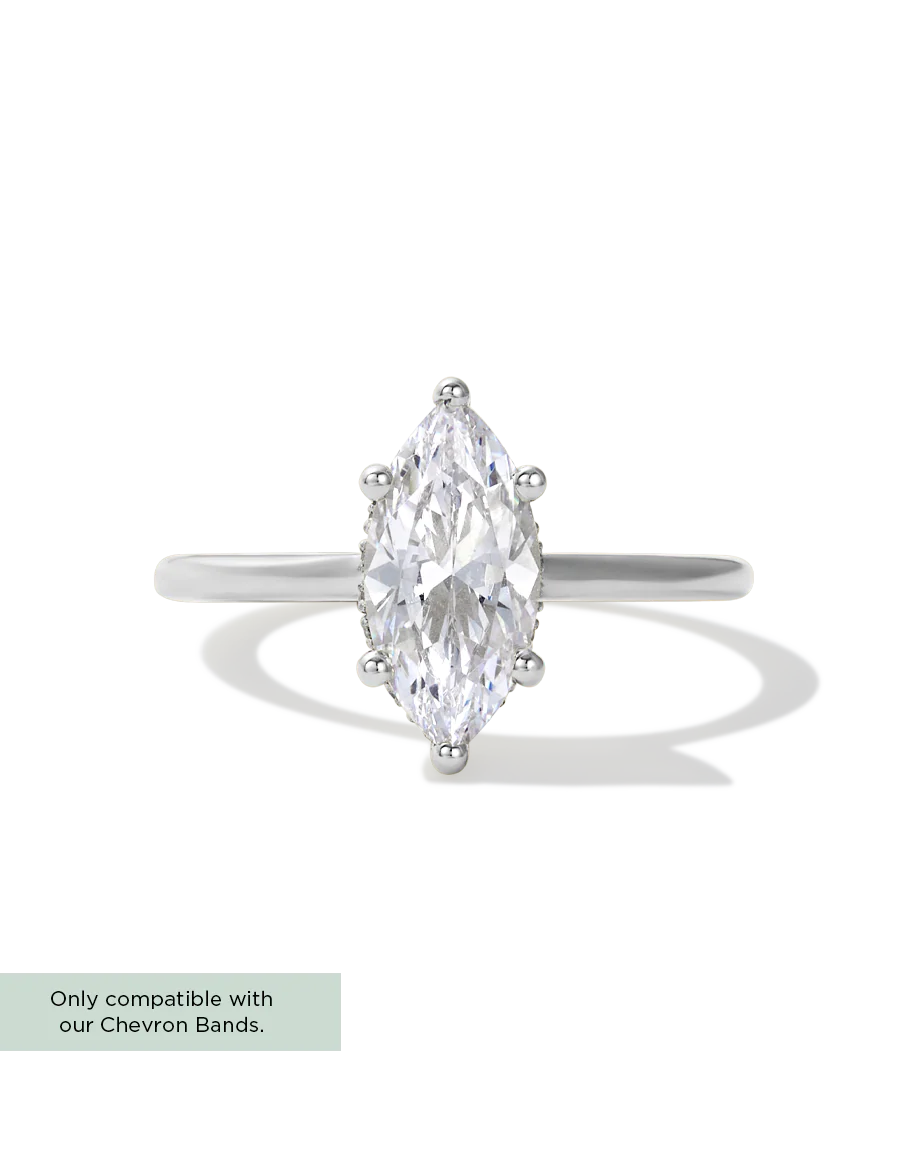 Marquise Halo Diamond Ring - Image 5