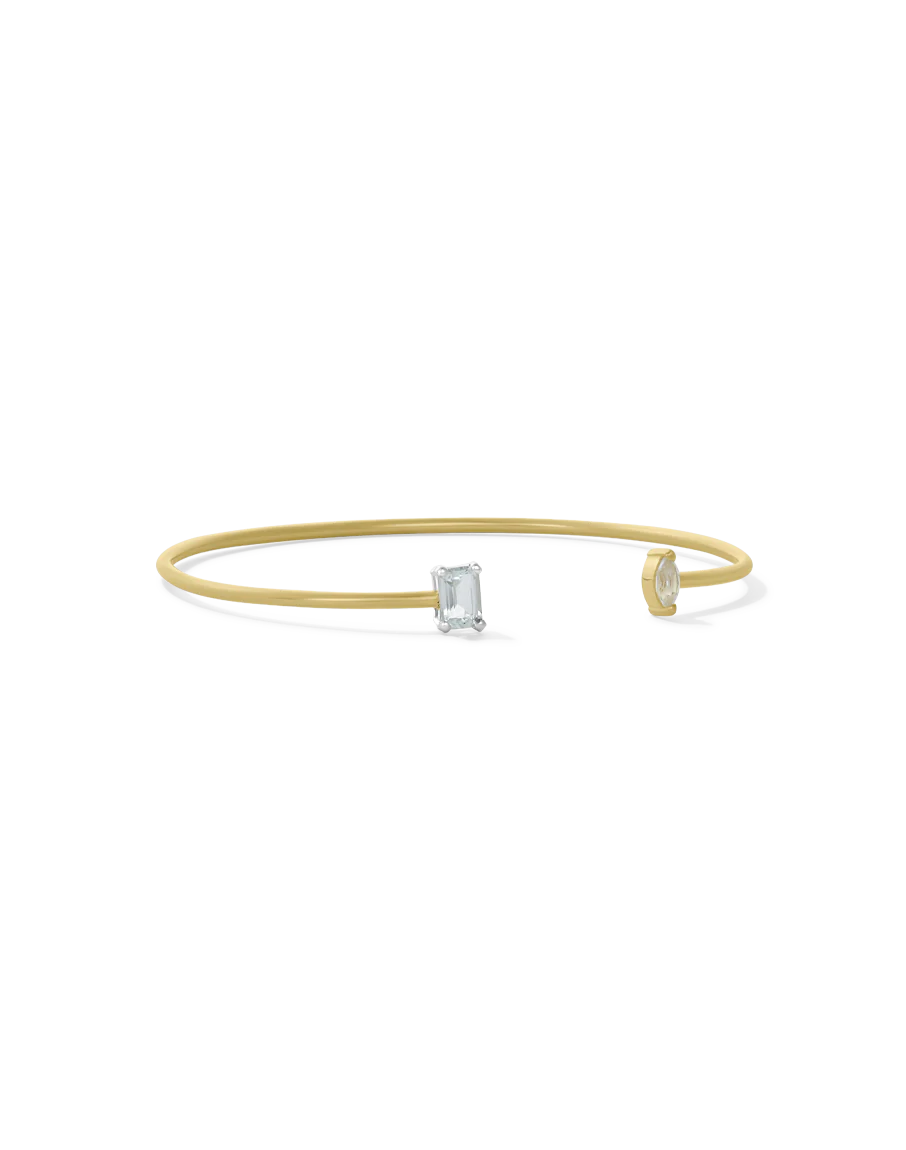 Open Cuff Gem Bracelet - Image 4