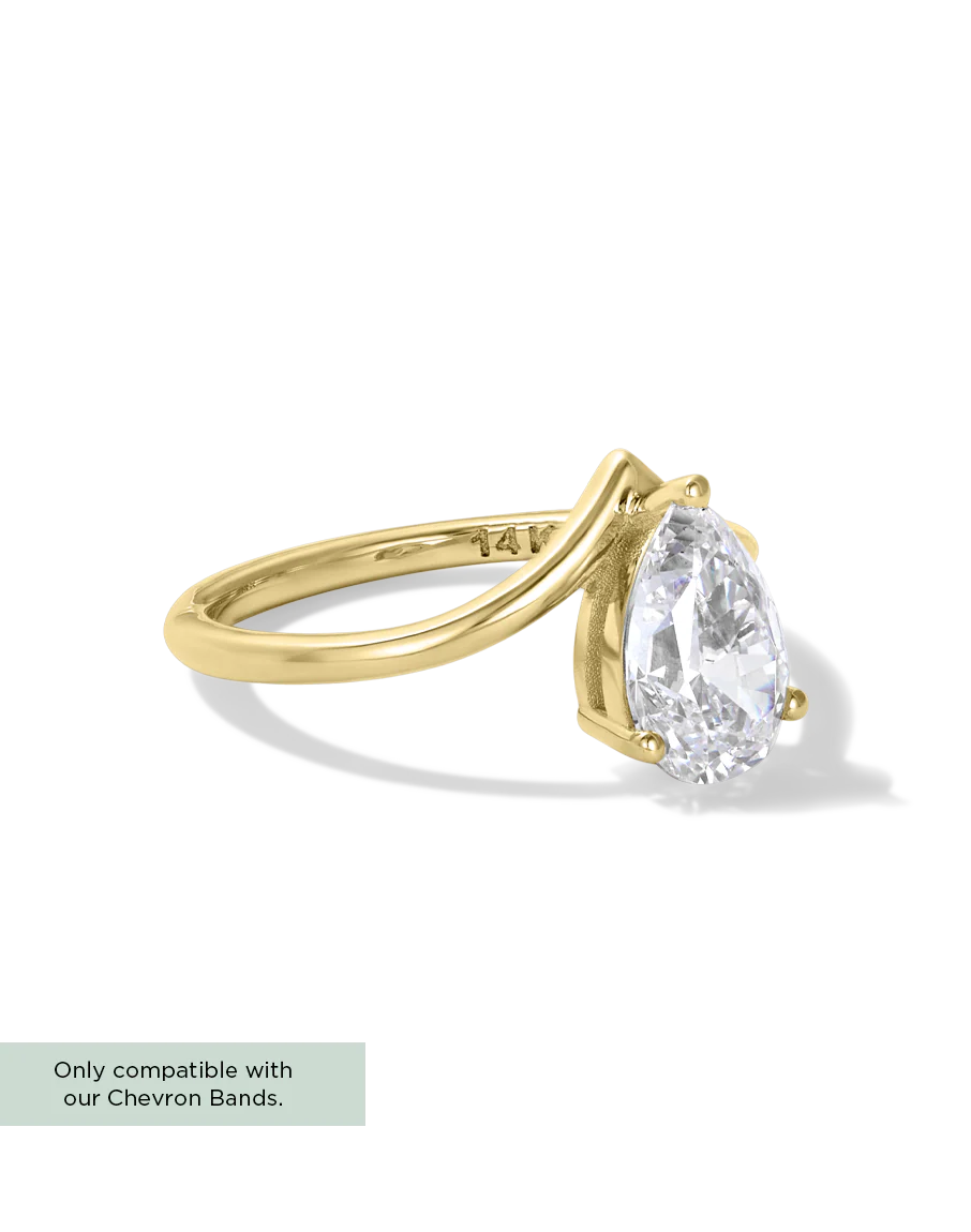 Pear Nesting Diamond Ring - Image 6