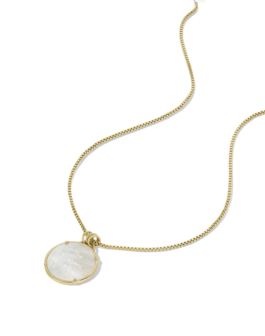 Pearl Disc Necklace - Image 5