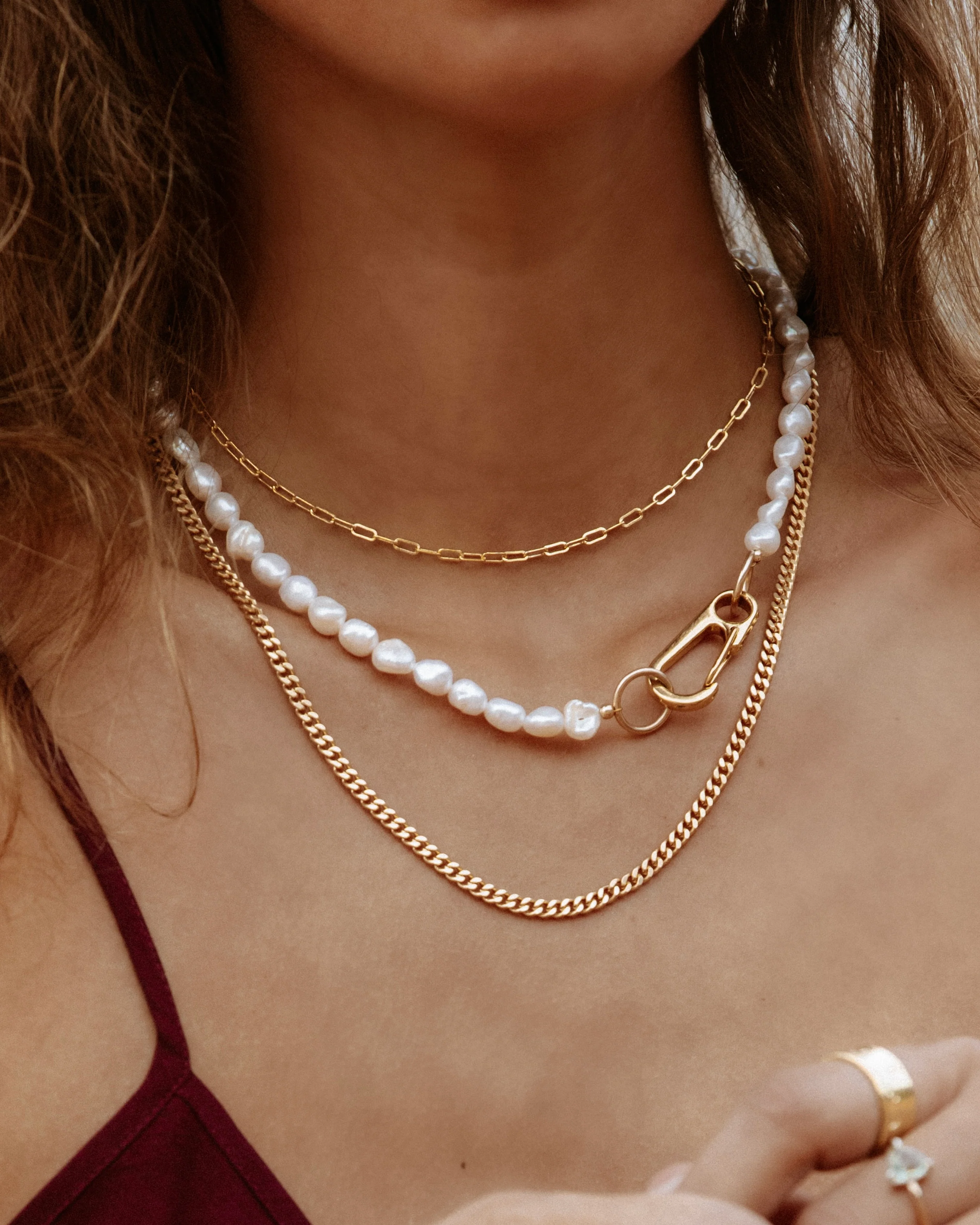 Pearl Lock Necklace - Image 2