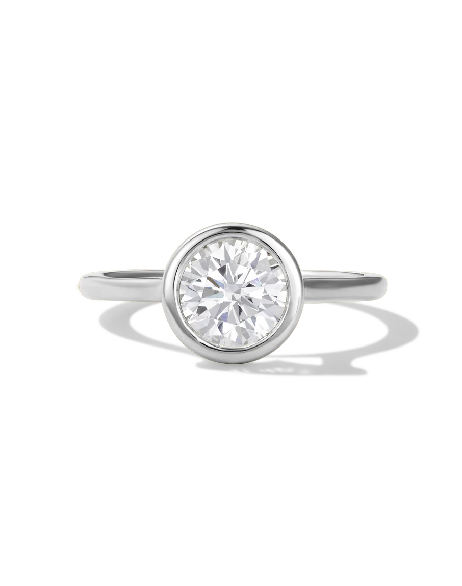 Round Bezel Diamond Ring - Image 5