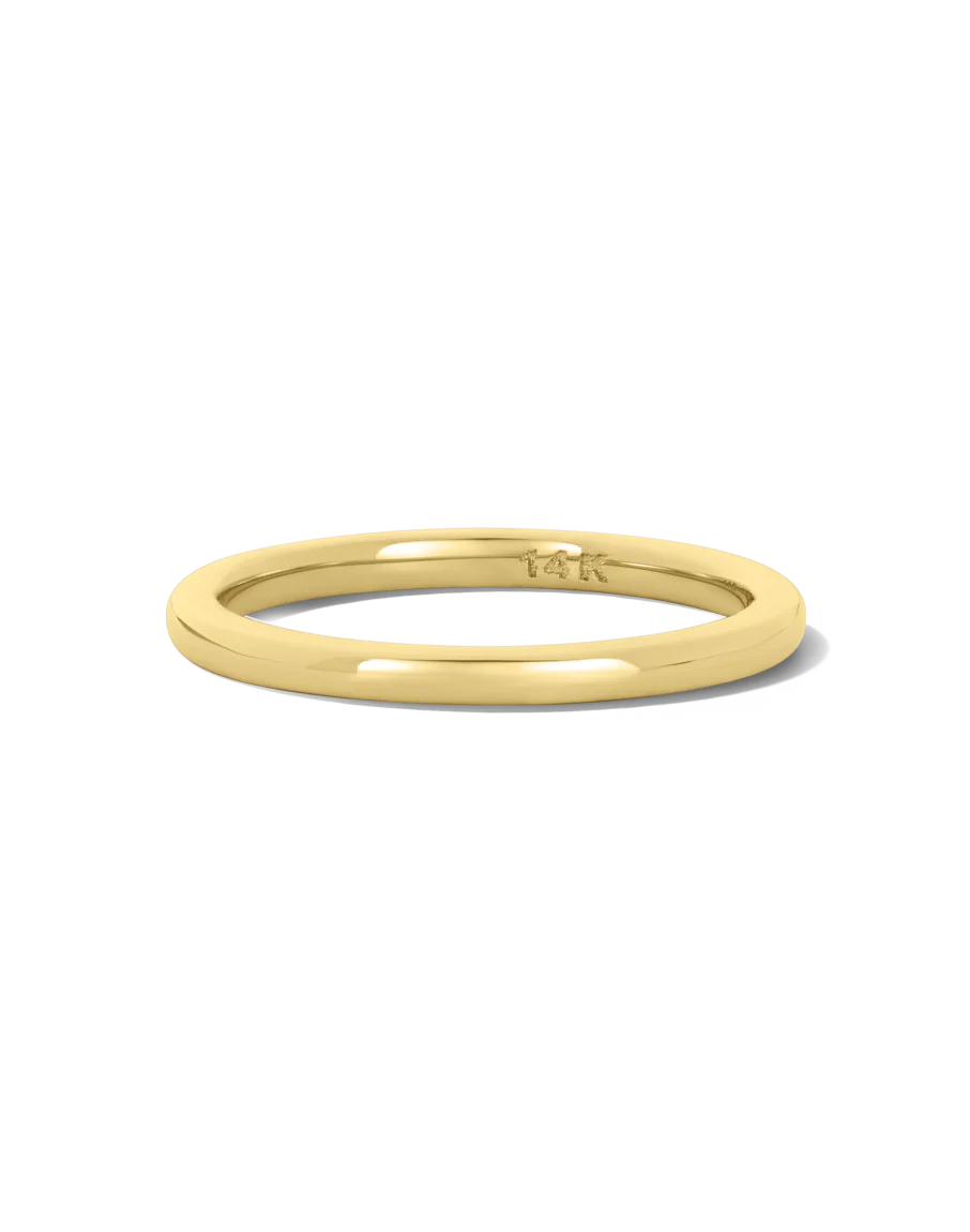 Solid Gold Pure Stacking Ring - Image 3