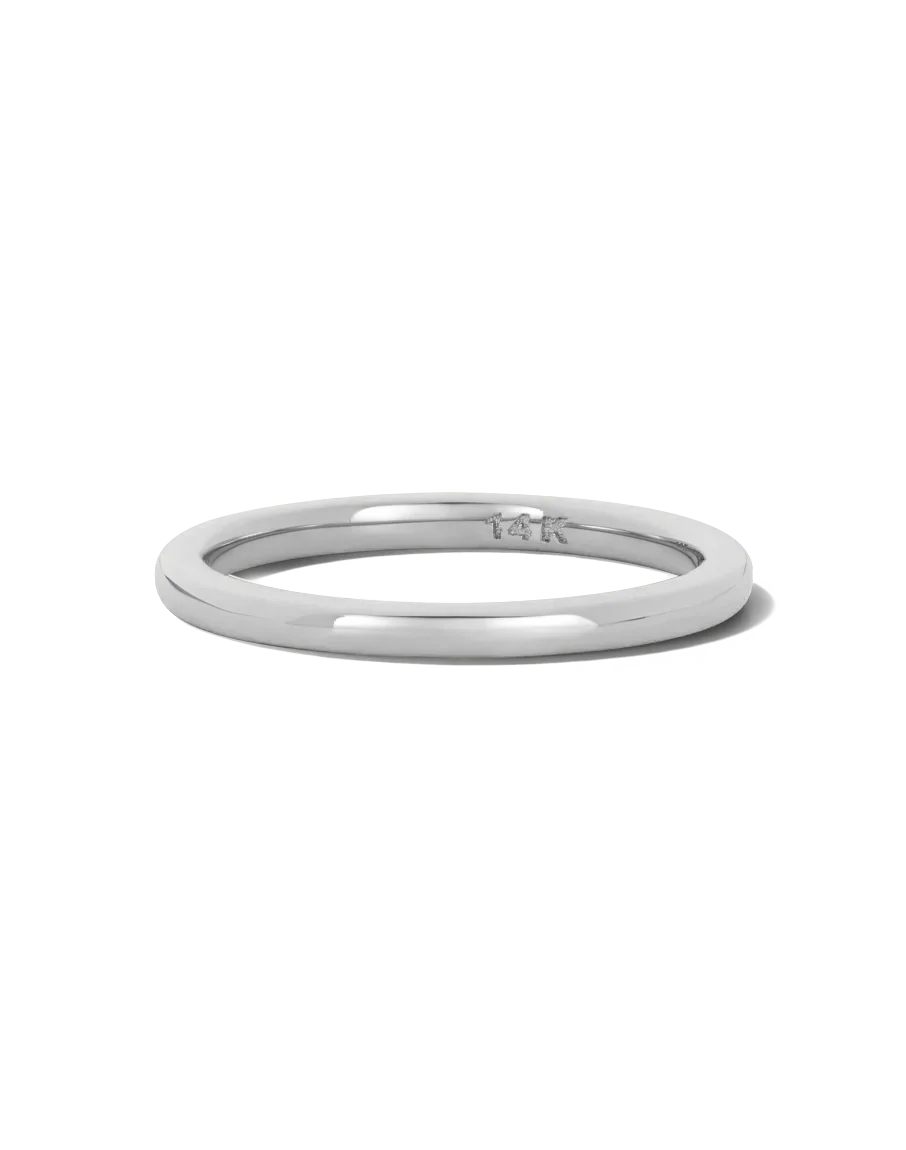 Solid Gold Pure Stacking Ring - Image 4