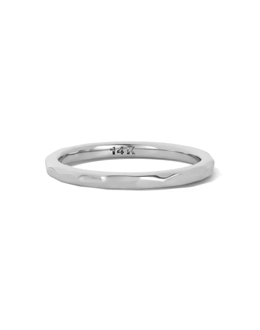Solid Gold Thick Stacking Ring - Image 3