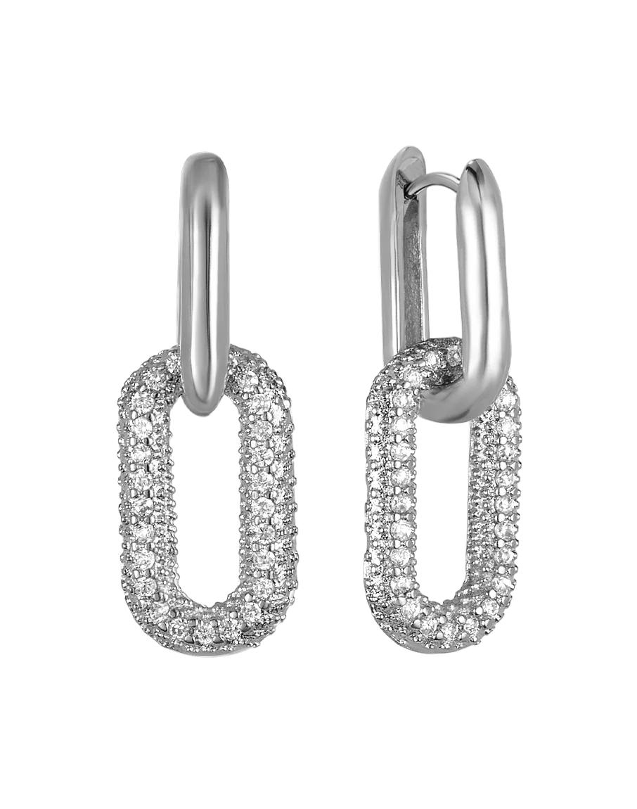 Stone Link Earrings - Image 4