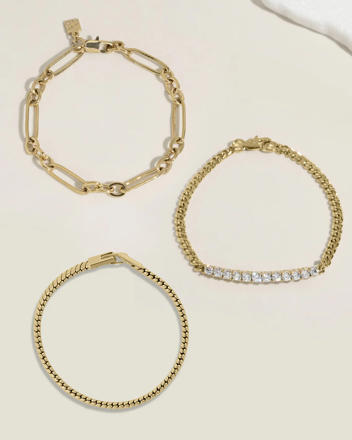 Tennis Chain Bracelet Set