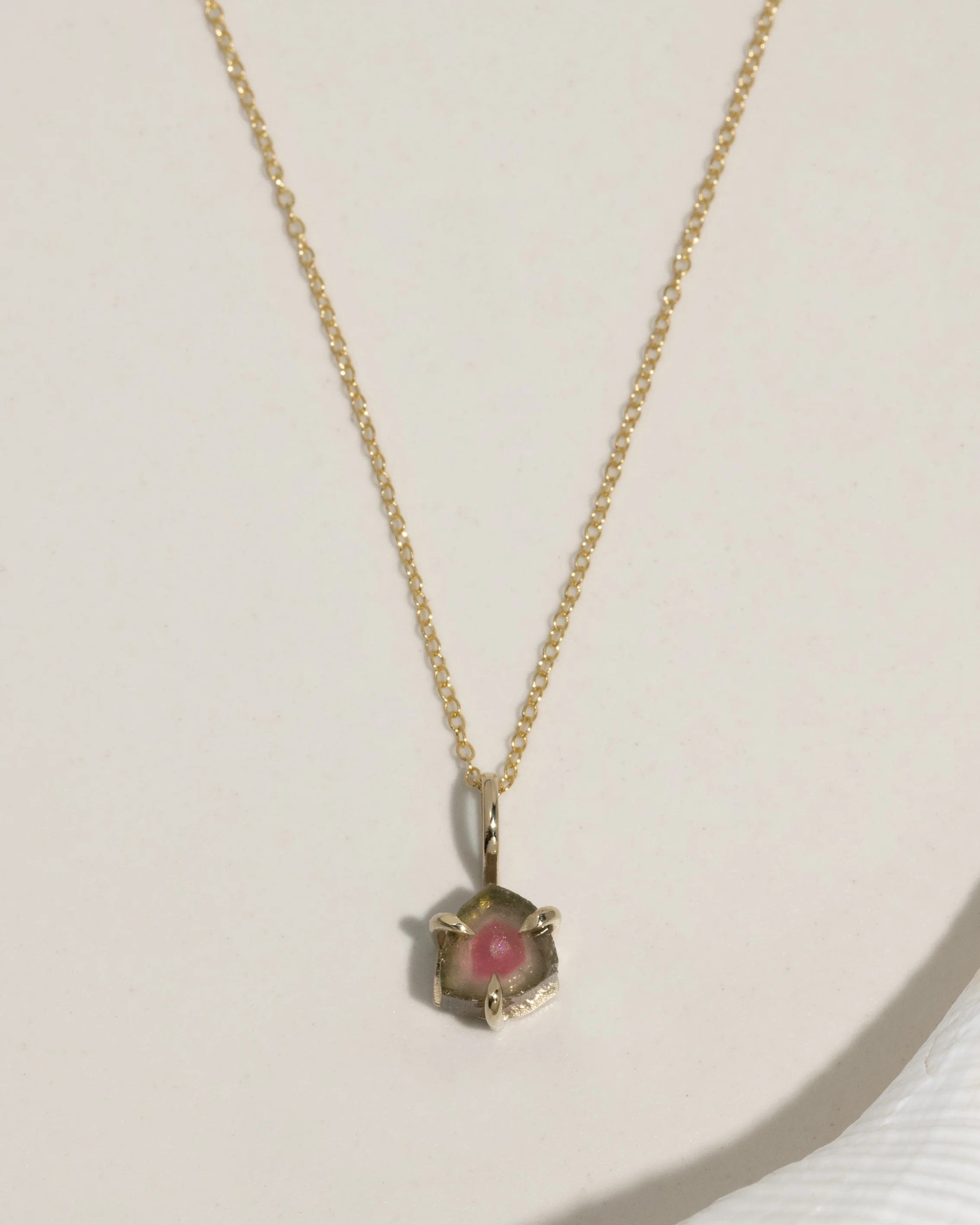 Watermelon Tourmaline Necklace