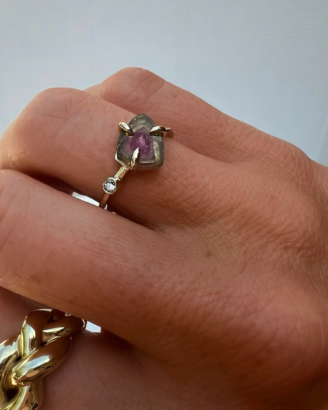 Watermelon Tourmaline Ring - Image 3